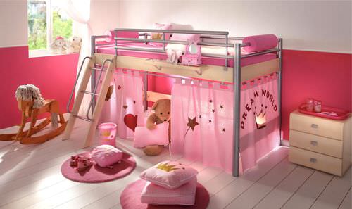 Hochbett - MINI - Hasena AG - Einpersonen / modern / für Kinder