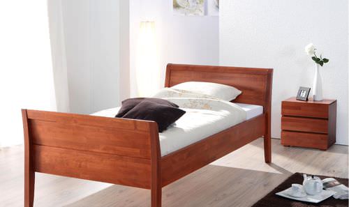 Einpersonenbett - ASCONA - Hasena AG - modern / Buche / gebeiztes Holz