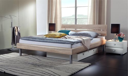 Doppelbett - NOBLE SOKO - Hasena AG - modern / Kopfteil / Eiche