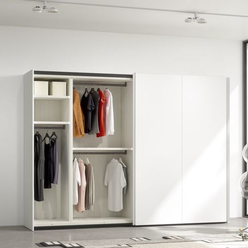 Moderner Kleiderschrank - GRIP - Kettnaker GmbH & Co. KG Möbel-Manufaktur - lackiertes Holz / melaminbeschichtet / mit Schwingtür