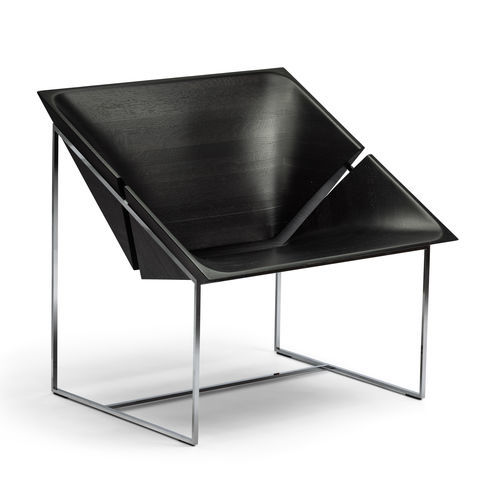 Moderner Sessel - LOVI - Mobel - Stoff / Massivholz / Stahl