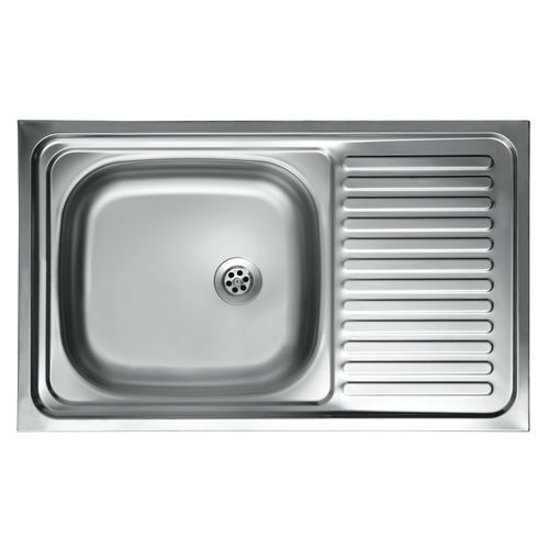 Einbeckenspüle - N110 - Kromevye Sanayi Ve Ticaret A.S. - mit Abtropffläche / Edelstahl / einbaufähig