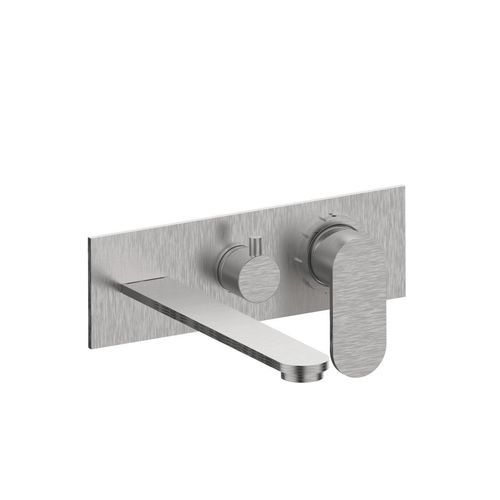 Edelstahl-Wannenset - 79528V2 - F.lli Frattini - Messing / Einbau / minimalistisch