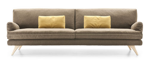 Modernes Sofa - HARMONY - Molinari Design Srl. - Leder / blau / Zweisitzer