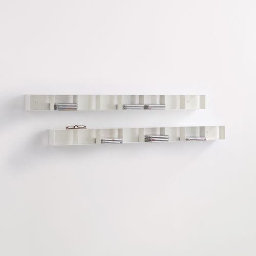 Wandmontiertes Regal - LUFT - MOX AG - modern / Stahlblech / weiß