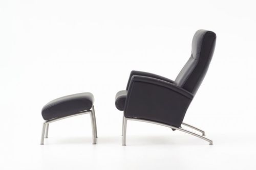 Moderner Sessel - FLY - Nielaus Møbler ApS - Stoff / mit Fußstütze / mit neigbarer Rückenlehne