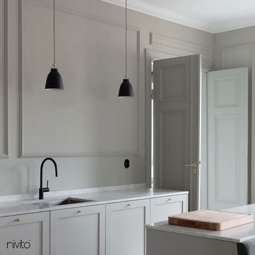 Aufsatz-Einhebelmischer - RH-120 - nivito - Edelstahl / für Küche / 1-Loch