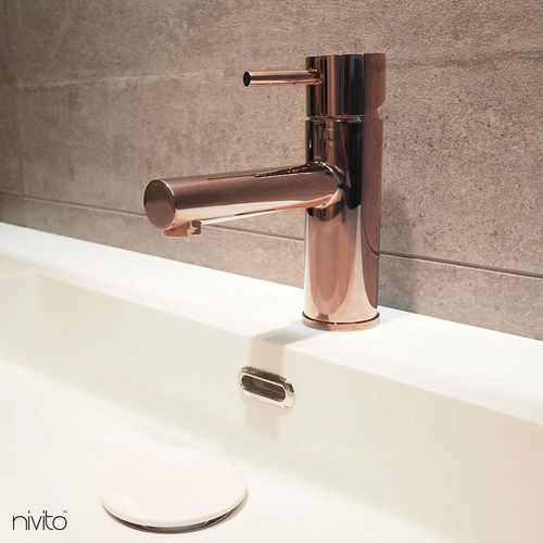 Einhebelmischer für Waschtisch - RH-50 series - nivito - Aufsatz / Edelstahl / für Badezimmer