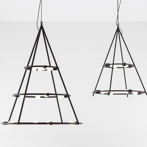 Moderner Kronleuchter - EL PORÍS - Artemide - Metall / für Gewerbegebrauch / mit geometrischen Motiven