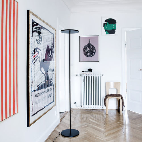 Bodenlampe - ATHENA - Artemide - Aluminium / Stahl / minimalistisch