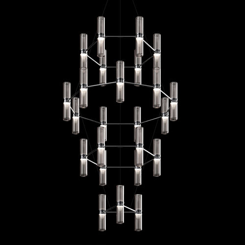 Moderner Kronleuchter - ZEPHYR - Artemide - geblasenes Glas / für Gewerbegebrauch / mit geometrischen Motiven