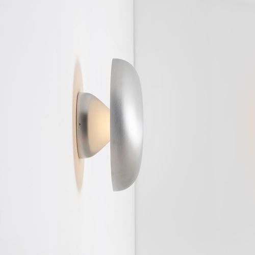 Minimalistische Wandleuchte - KNOP - Artemide - für Außenbereich / Metall / geometrisch