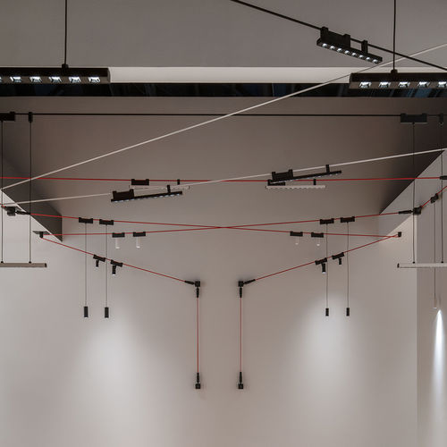 LED-Seilleuchte - FUNIVIA - Artemide - rund / linear / Aluminium