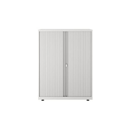 Niedriger Aktenschrank - LATERALFILE - BISLEY - hoch / Metall / mit Rollladen