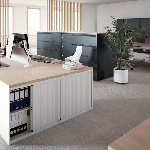 Bodenstehendes Ablagesystem - ESSENTIALS - BISLEY - modern / Stahl / für Büro