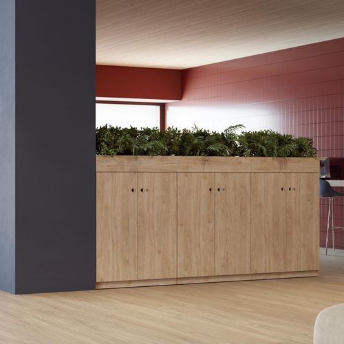 Bodenstehendes Ablagesystem - PREN - BISLEY - modern / Holz / Laminat