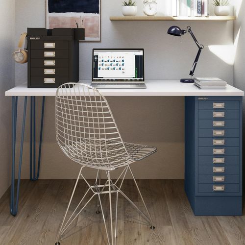 Bodenstehender Schreibtisch - MDTP105060025 - BISLEY - individuell / originelles Design / Laminat