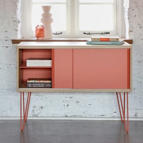 Modernes Sideboard - POS1007W - BISLEY - Aluminium / Stahl / Laminat