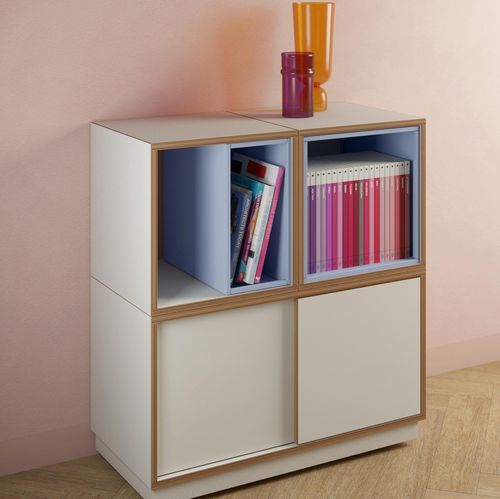 Boden-Ablagemöbel - BOB series - BISLEY - modern / für Büro / orange