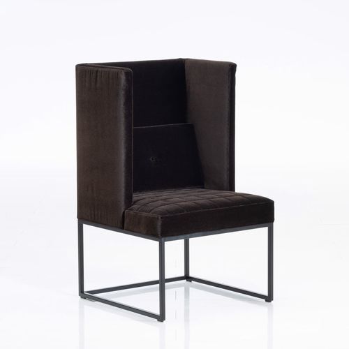 Moderner Sessel - belami - bruehl - Stoff / Leder / Buche