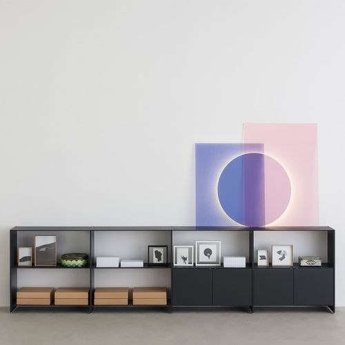 Modul-Bücherregal - FILL - DESALTO spa - modern / für Büro / Aluminium