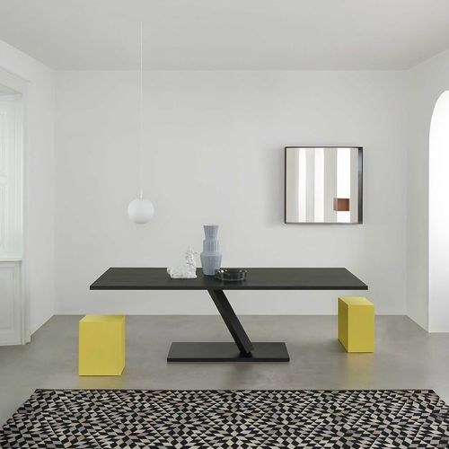 Moderner Tisch - ELEMENT - DESALTO spa - MDF / Metall / Gestell aus Stahl