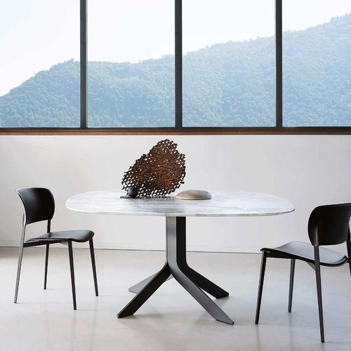 Moderner Tisch - IBLEA - DESALTO spa - Glas / Keramik / Marmor