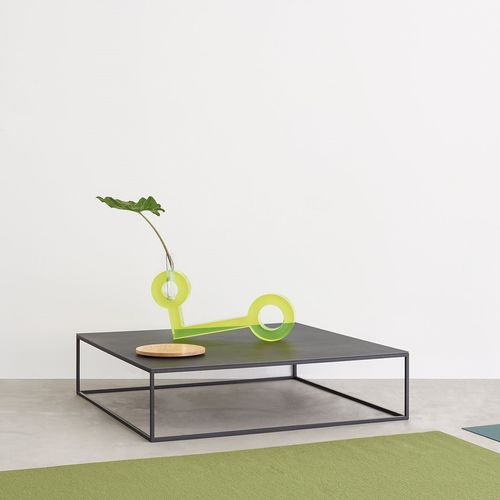 Moderner Couchtisch - HELSINKI 15 - DESALTO spa - Glas / Keramik / Gestell aus Stahl
