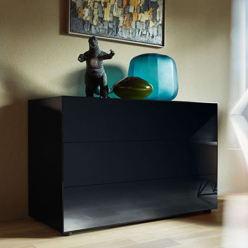 Moderne Kommode - NEX GLAMOUR - Piure GmbH - Glas / nicht angegeben / schwarz