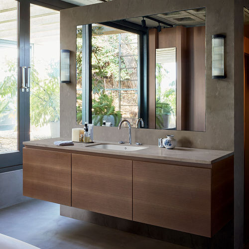 Corian®-Waschtischplatte - Weathered Aggregate - CORIAN - maßgefertigt