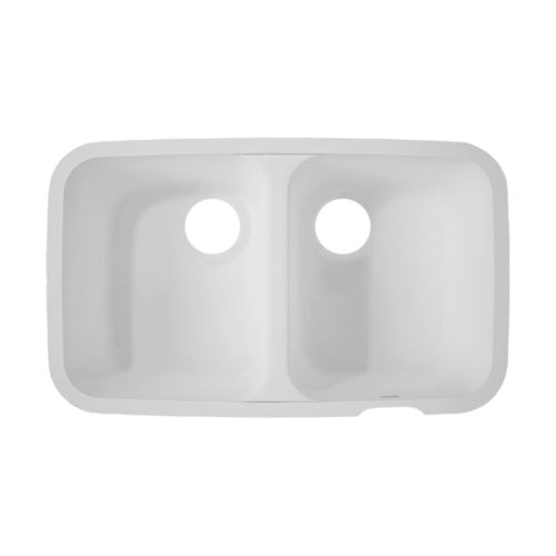 Doppelbeckenspüle - Smooth - CORIAN - ohne Abtropffläche / Corian® / einbaufähig
