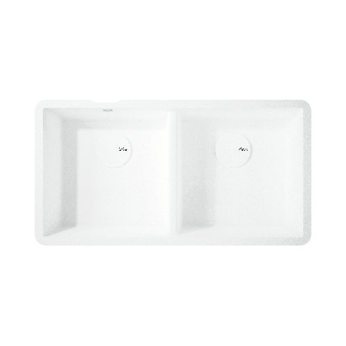 Doppelbeckenspüle - Salty - CORIAN - ohne Abtropffläche / Corian® / einbaufähig