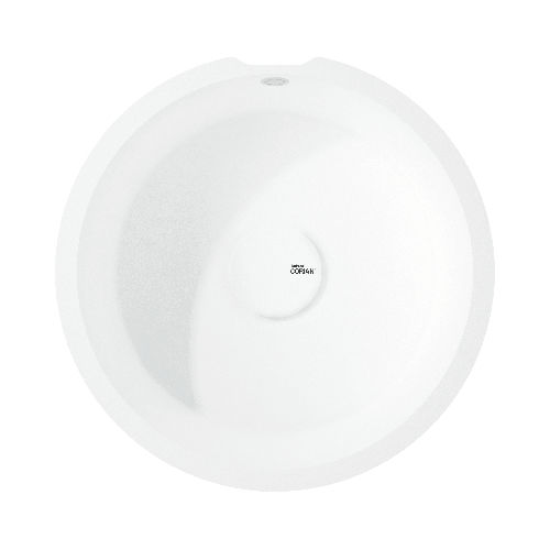 Einbeckenspüle - Rounded  - CORIAN - ohne Abtropffläche / Corian® / einbaufähig