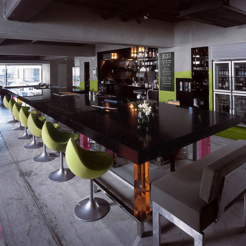 Corian®-Arbeitsplatte - Deep Anthracite - CORIAN - für Restaurants / schwarz / glatt