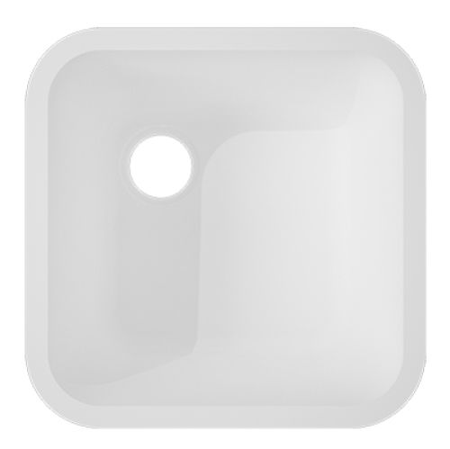 Einbauwaschbecken - Care  - CORIAN - Corian® / Mineralwerkstoff / quadratisch