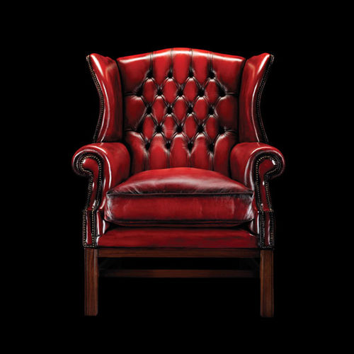 Chesterfield-Sessel - JOHN STUART MILL - Fleming & Howland - Leder / Ohren