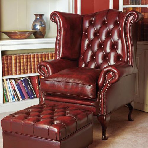 Chesterfield-Sessel - GRAHAM - Fleming & Howland - Leder / Ohren