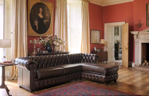 Modulsofa - FARRINGDON - Fleming & Howland - Chesterfield / Leder / braun