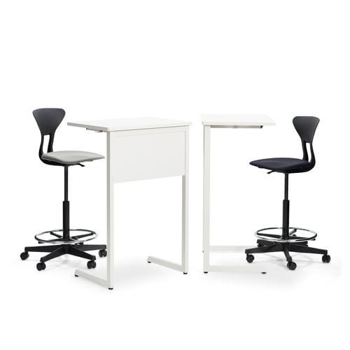 Moderner Tisch - TRIVIA LIGHT - Martela - Laminat / Gestell aus Stahl / rechteckig