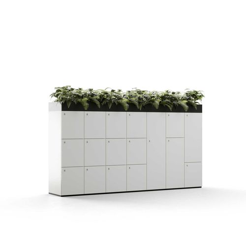 Melaminbeschichteter Garderobenschrank - CAPA - Martela - mit Schlüssel / für Gewerbegebrauch / für Lagerung