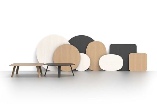 Couchtisch / skandinavisches Design - OONA - Martela - Eiche / Esche / Gestell aus Holz
