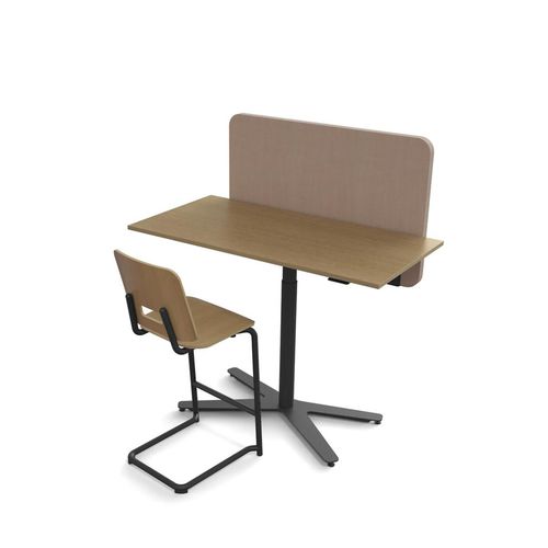 Tisch-Bürotrennwand - FACE - Martela - Stoff / Polyester / Akustik