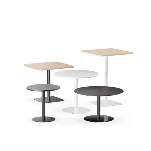 Couchtisch / skandinavisches Design - Spot - Martela - aus lackiertem Metall / Esche / gebeiztes Holz