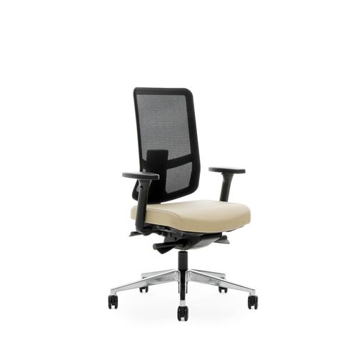 Kunststoff-Arbeitsstuhl - JAMES MESH - Martela - Aluminium / Maschen / Stoff