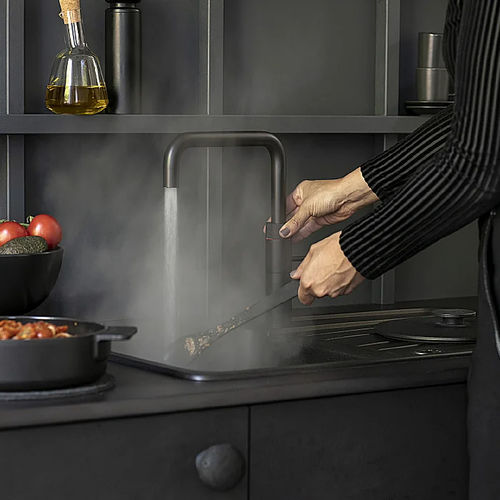 Einhebelmischer für kochendes Wasser - Fusion - Quooker Deutschland GmbH - Aufsatz / aus verchromtem Metall / Messing