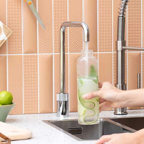 Einhebelmischer für sprudelndes Wasser - NORDIC SINGLE - Quooker Deutschland GmbH - Aufsatz / aus verchromtem Metall / Edelstahl