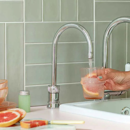Einhebelmischer für kochendes Wasser - CLASSIC NORDIC SINGLE - Quooker Deutschland GmbH - Aufsatz / aus verchromtem Metall / Edelstahl