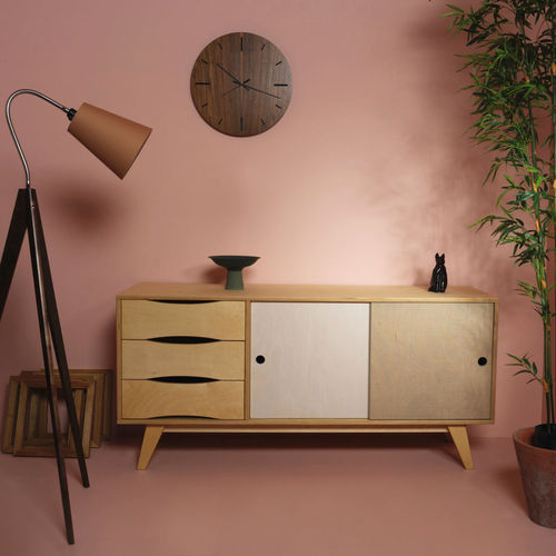 Modernes Sideboard - SOSIXTIES - Radis Furniture - Sperrholz / Buche / Birke