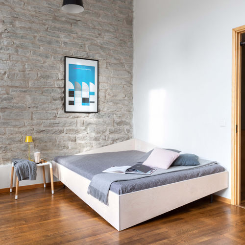 Doppelbett - CORNERBED - Radis Furniture - modern / für Eckeinbau / Sperrholz