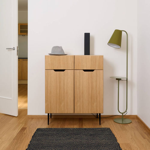 Hohes Sideboard - NOBLE - Radis Furniture - modern / Holzfurnier / mit Schubladen